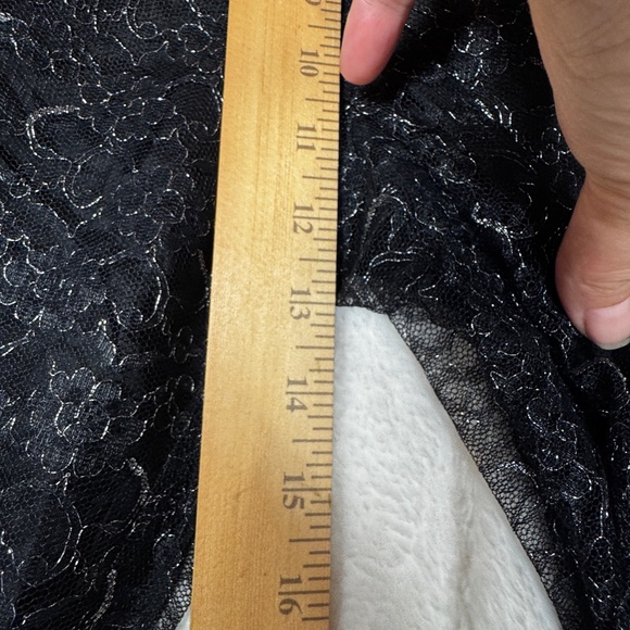 Vintage Trouser Pants Womens Size 14 Black Lace overlay Goth Whimsigoth Witchy - Picture 5 of 8